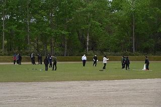 グランドにて(中学生)